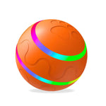 Orange USB automatic self-rolling interactive cat ball toy