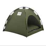 PETXIMA military green cat tent bed and small dog house