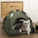PETXIMA cozy cat tent bed and small dog house with cushion