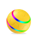 Yellow USB automatic self-rolling interactive cat ball toy
